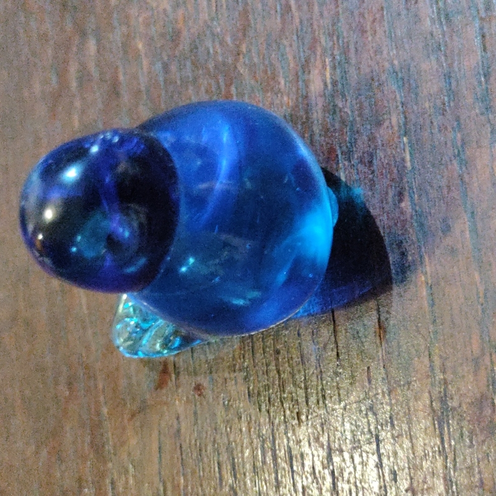 Bluebird of Happiness glass figure